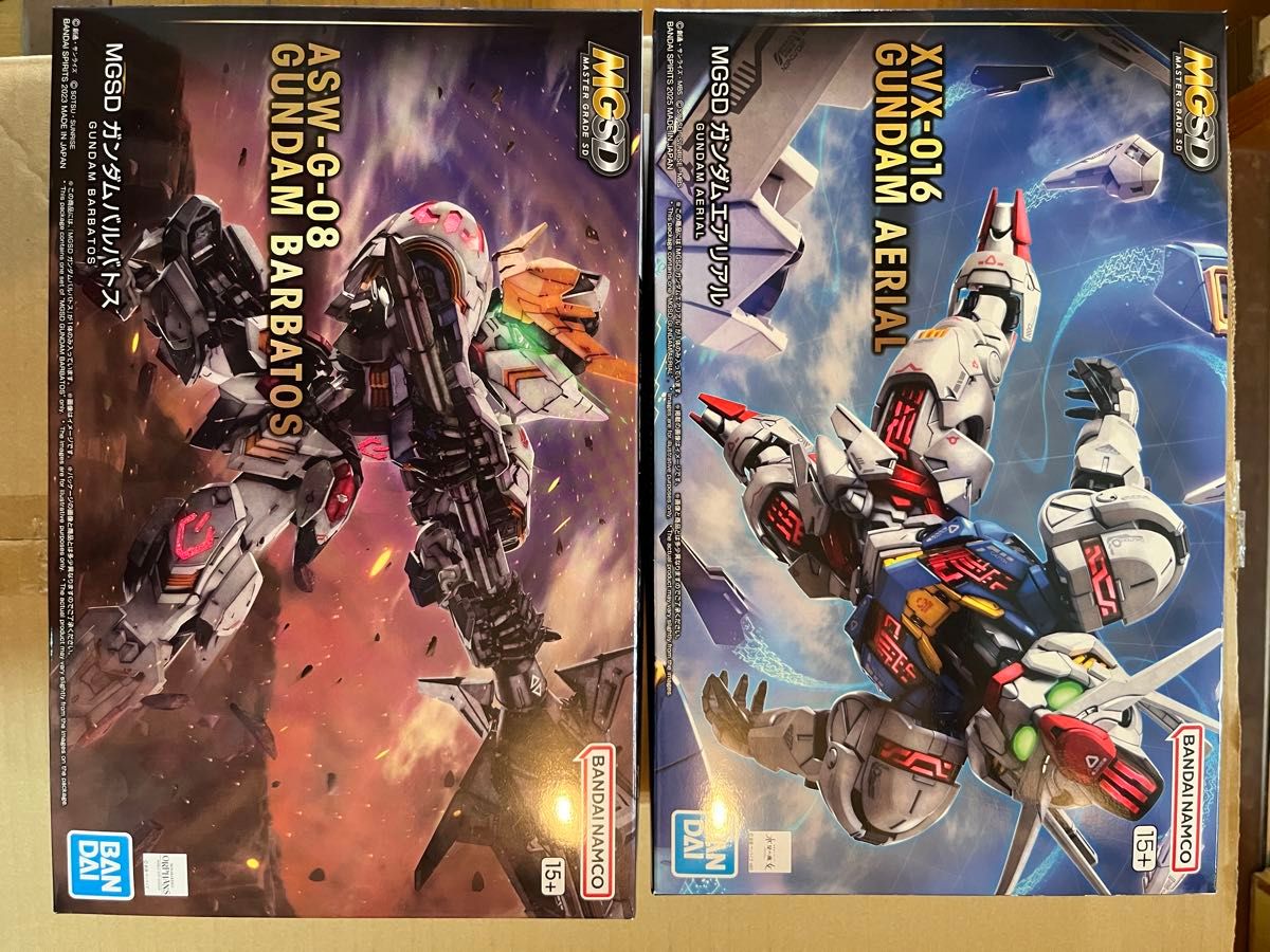 MGSD セット ガンダムバルバトス ガンダムエアリアル 未組立 水星の