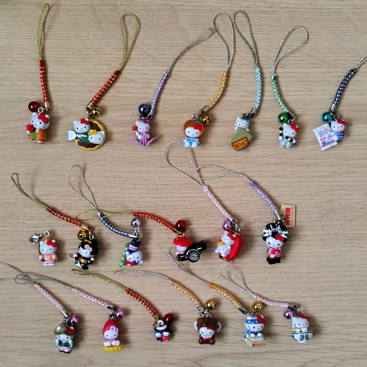 ご当地キティ ハローキティ 根付け ストラップ 19点 まとめ売り｜Yahoo