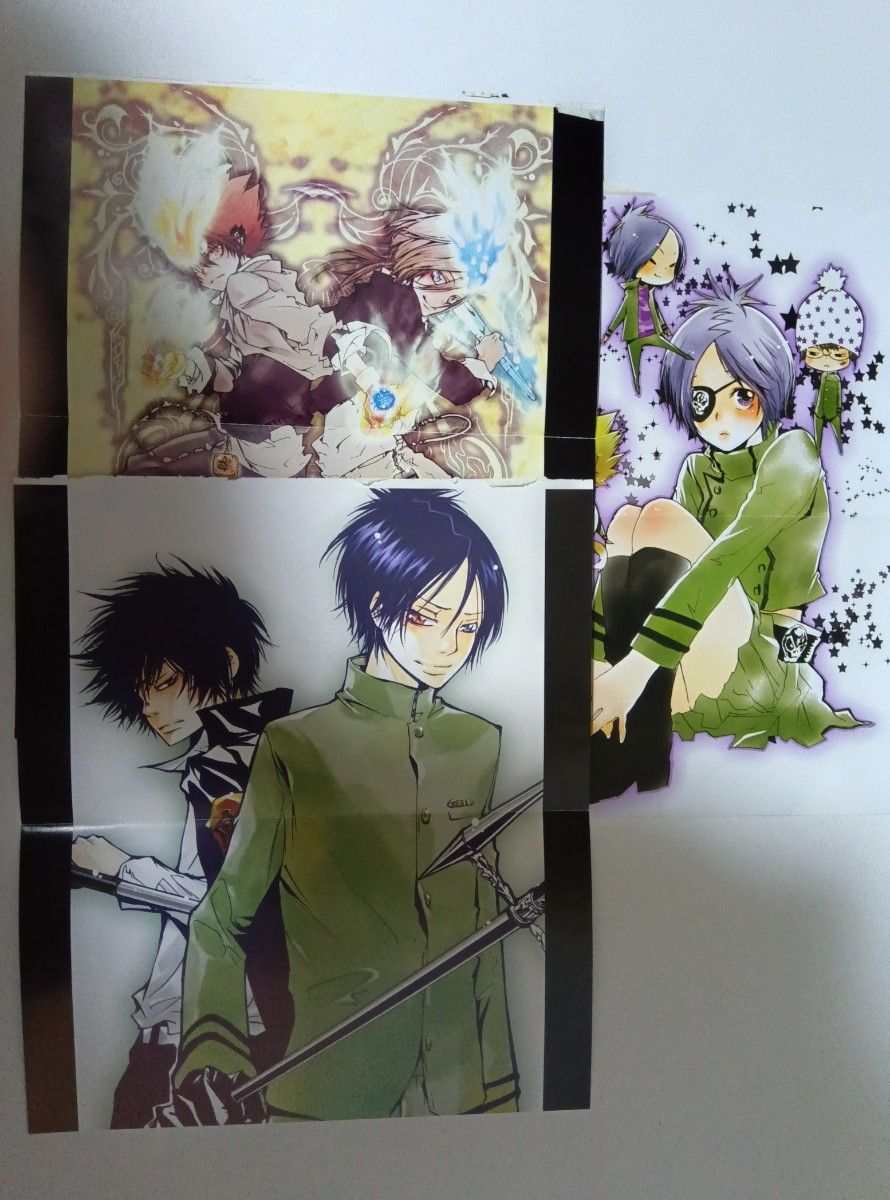 ジャンク品】 家庭教師ヒットマンREBORN グッズセット 下敷き クリア