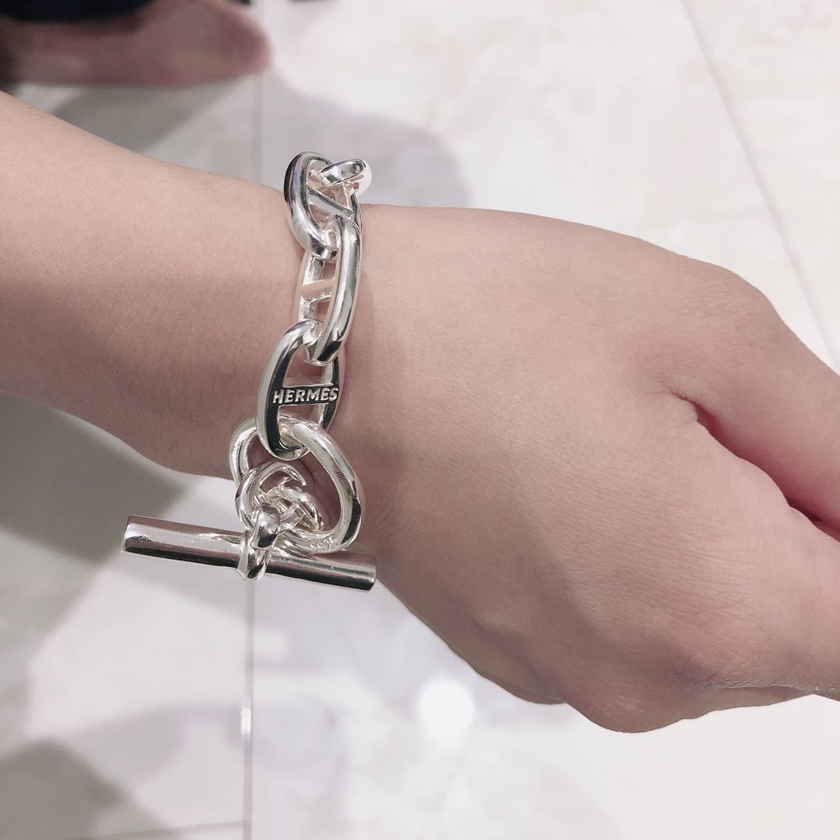 GMサイズアンカーチェーン シェーヌダンクル 13コマ ブレスレット