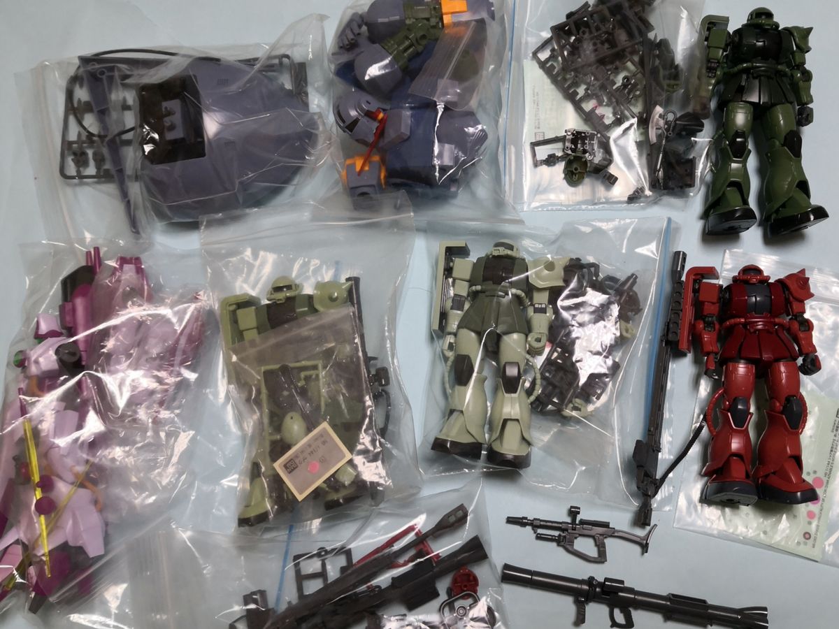 ガンプラジャンク】HGUCジオン系MS各種（ザク多め）説明書あり｜Yahoo