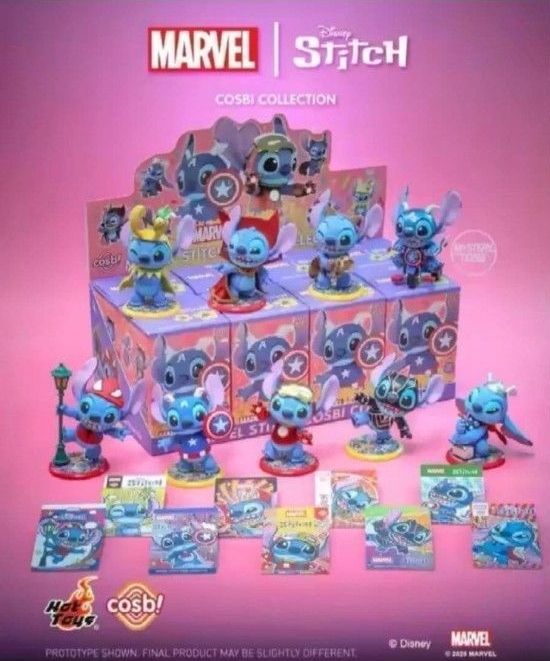 在庫ラスト 即日発送【再入荷】cosbiマーベル×スティッチ8種セット