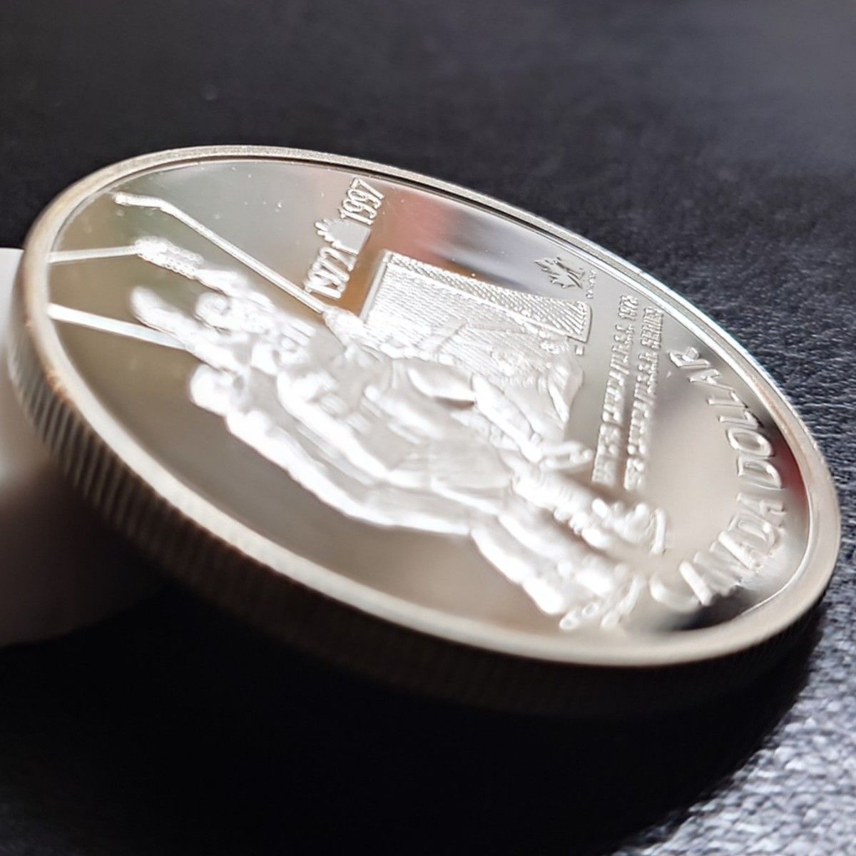 1997年 カナダ銀貨 1ドル ホッケー優勝25周年記念銀貨 silver925 大型