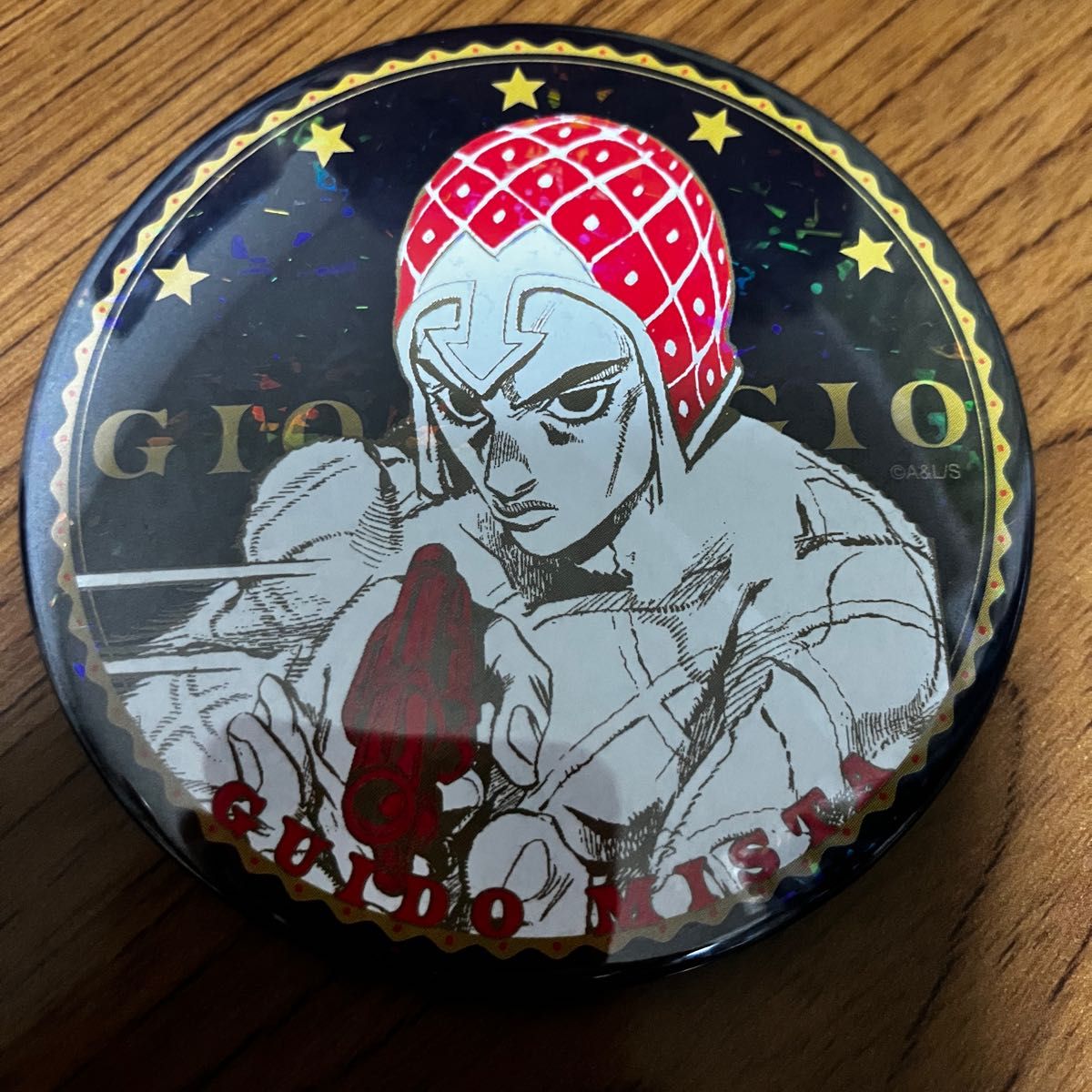 ジョジョの奇妙な冒険 黄金の風 グイード・ミスタ 缶バッジ｜Yahoo