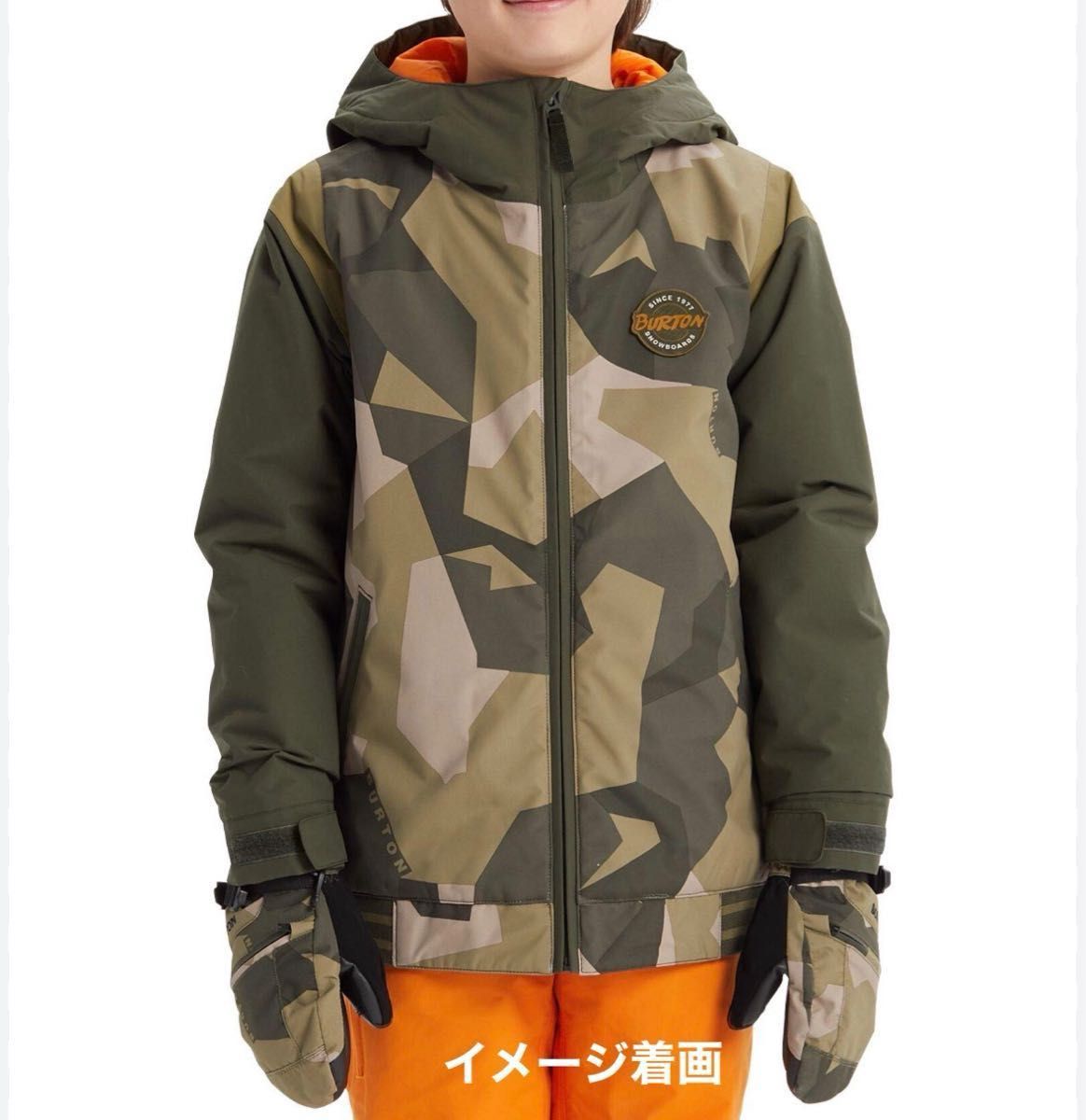 美品】BURTON キッズM スノーボードジャケット ROOM TO GROW機能付