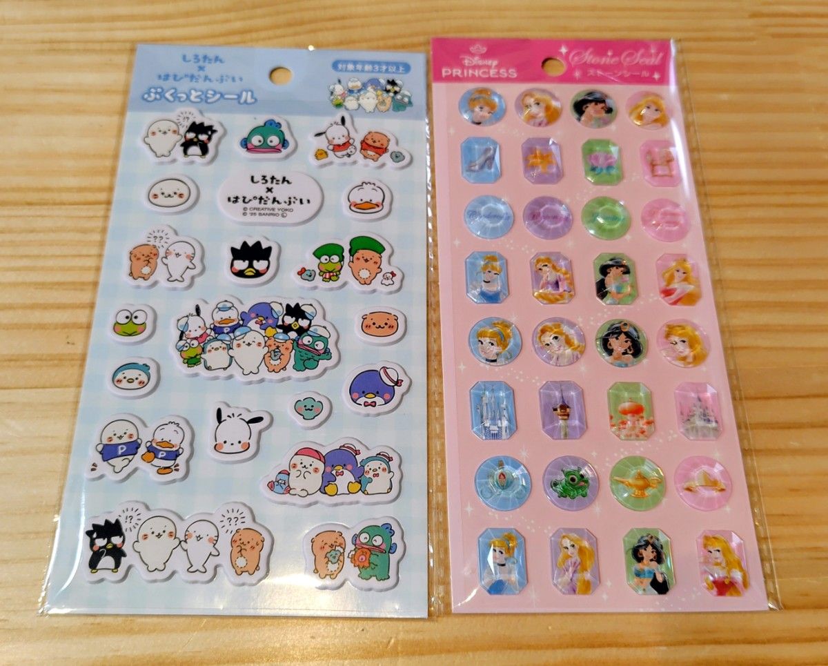 サンリオ しろたん はぴだんぶい ぷくっとシール ディズニー