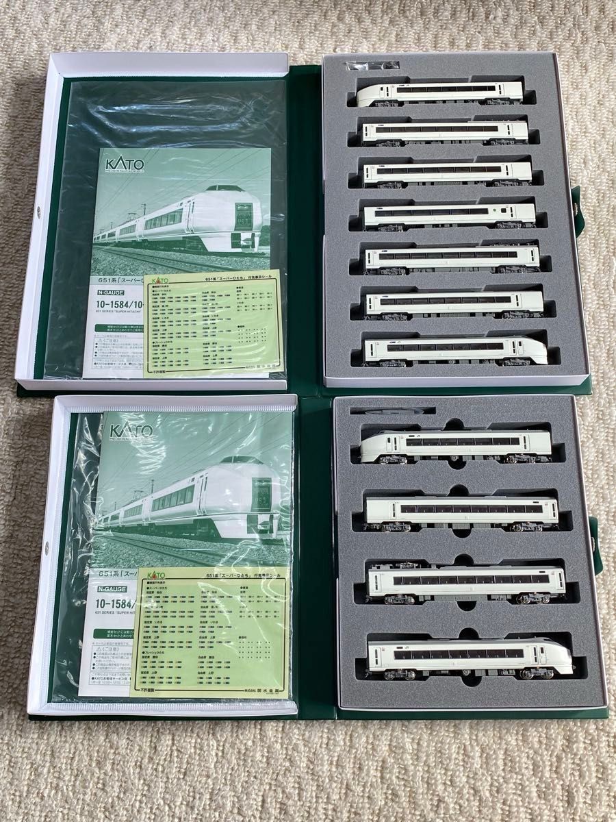 KATO カトー 10-1584 1585 651系 「スーパーひたち」 7両基本セット+4