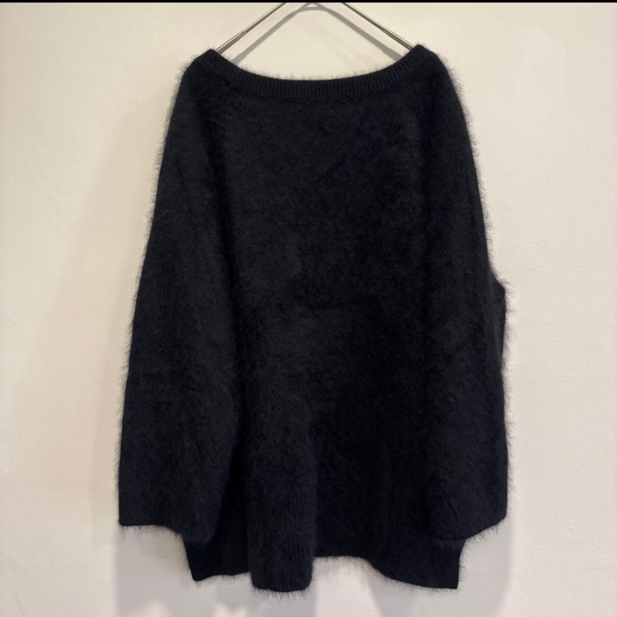 ドゥーズィエムクラス ふわふわ シャギープルオーバー ニット黒 完売 V