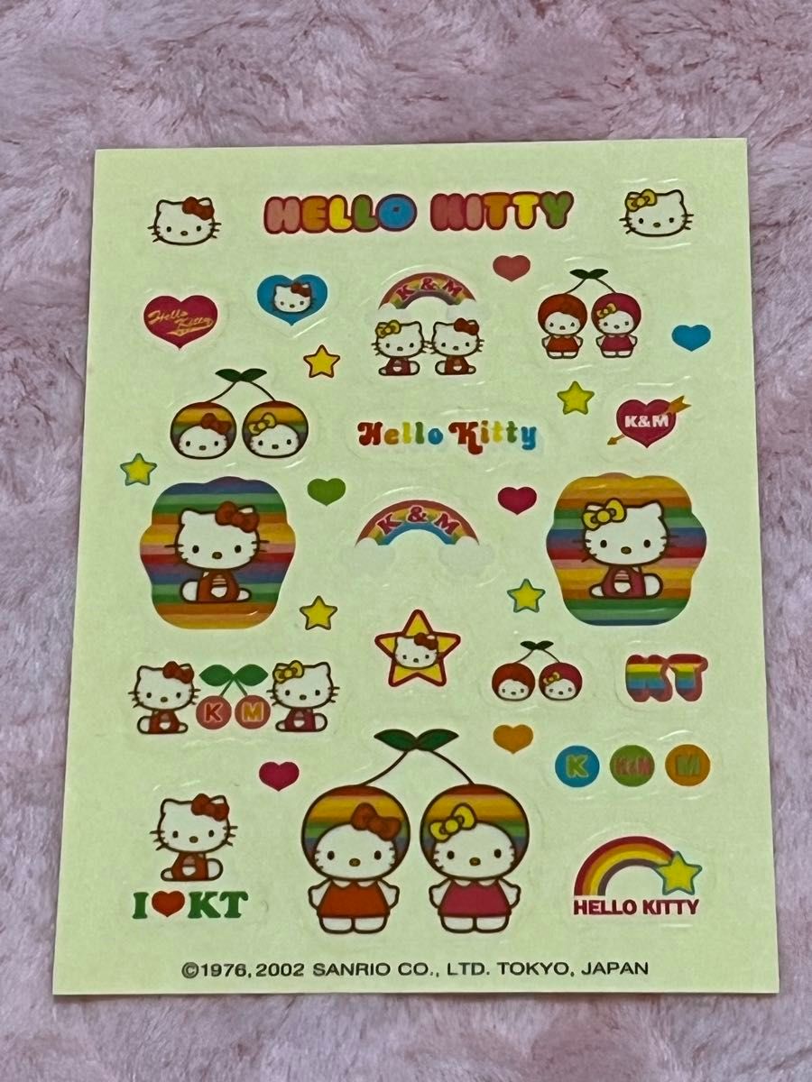 ハローキティ シール 2枚セット 2001年 2002年 サンリオ レトロ｜Yahoo