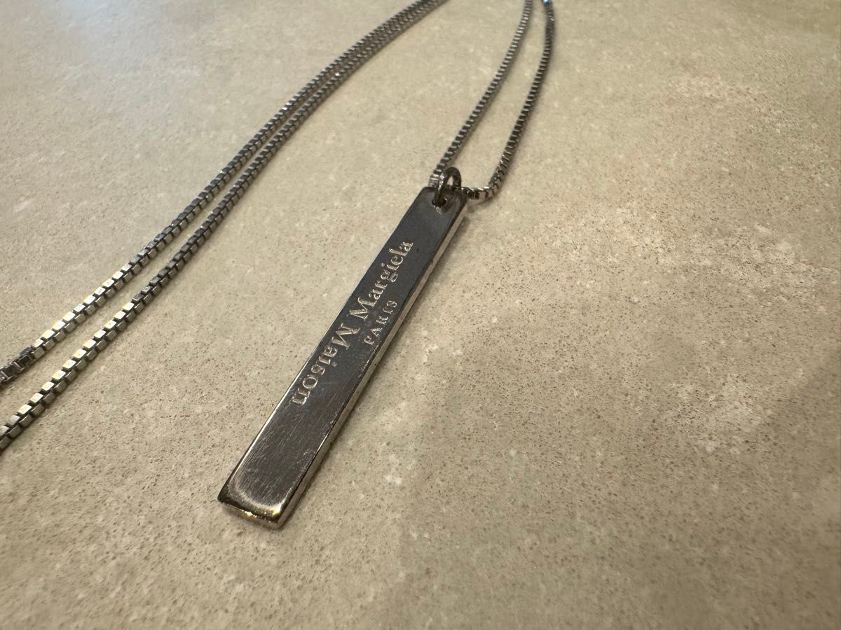 メゾンマルジェラ maison margiela シルバーネックレス メンズ