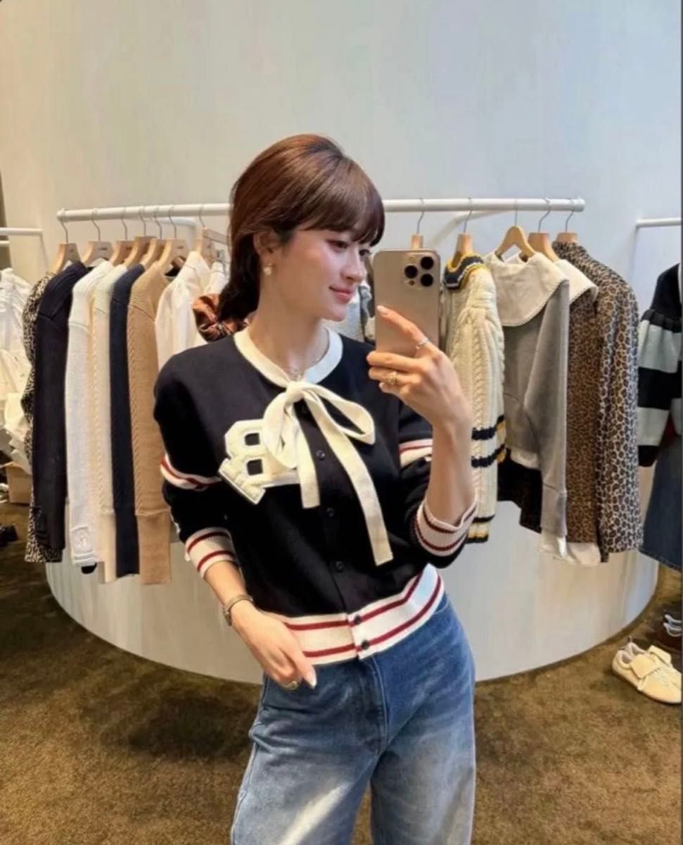 B CLUB TIE CARDIGAN ネイビー Bibiy 新品 タグあり｜Yahoo!フリマ（旧