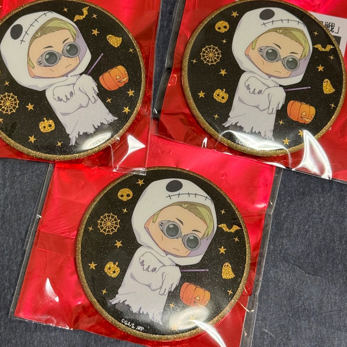 呪術廻戦 マルキューブ コラボ 缶バッジ 七海建人 3個 ハロウィン