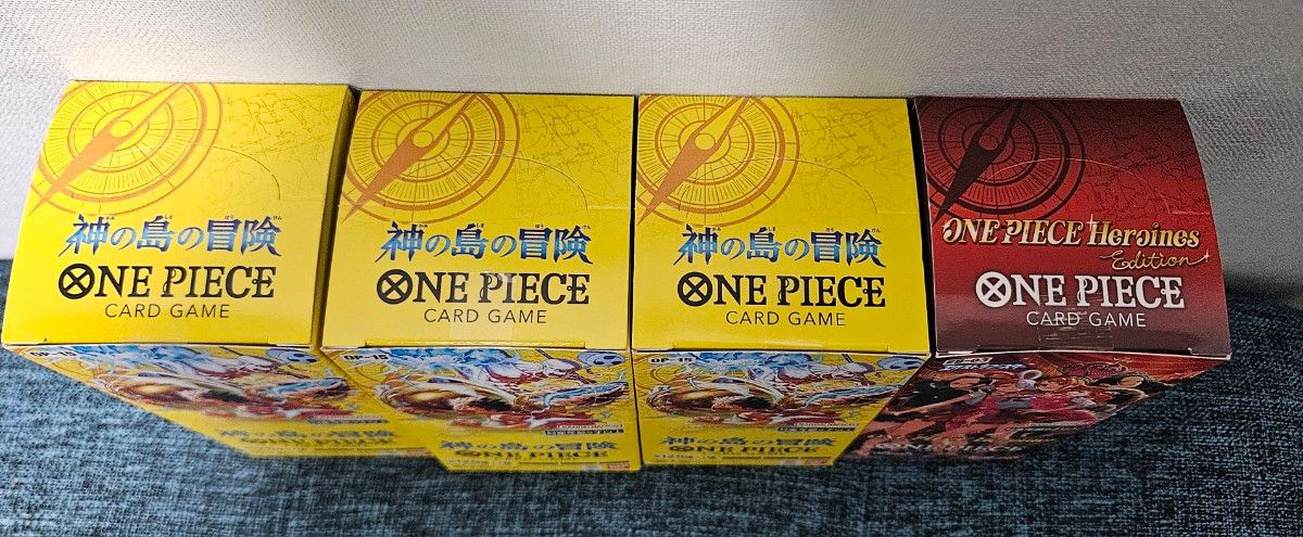 ワンピースカードゲーム 神の島の冒険×3 Heroines Edition×1 未開封