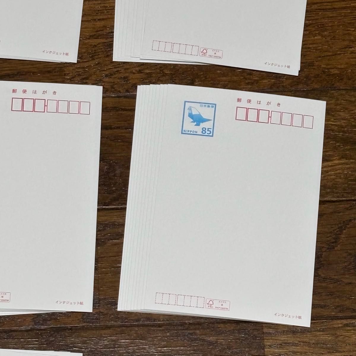 官製葉書 はがき 未使用 インクジェット紙 85円裏無地 100枚 8500円分