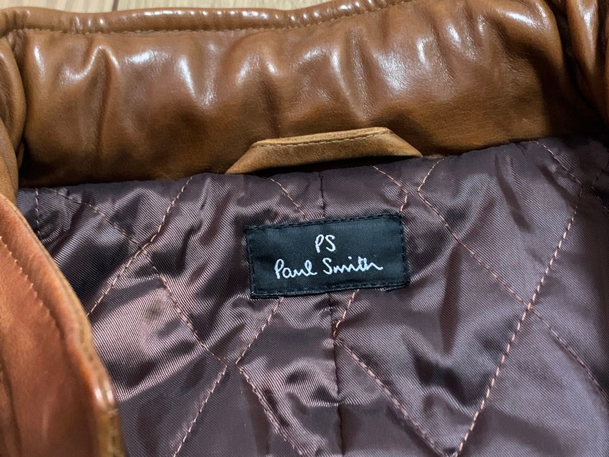 希少XLサイズ【 Paul Smith 】牛革 カウレザー M-65 シングル