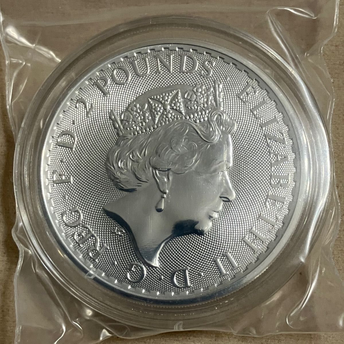 2021年 イギリス ブリタニア銀貨 1オンス 純銀 999 FINE SILVER 1oz