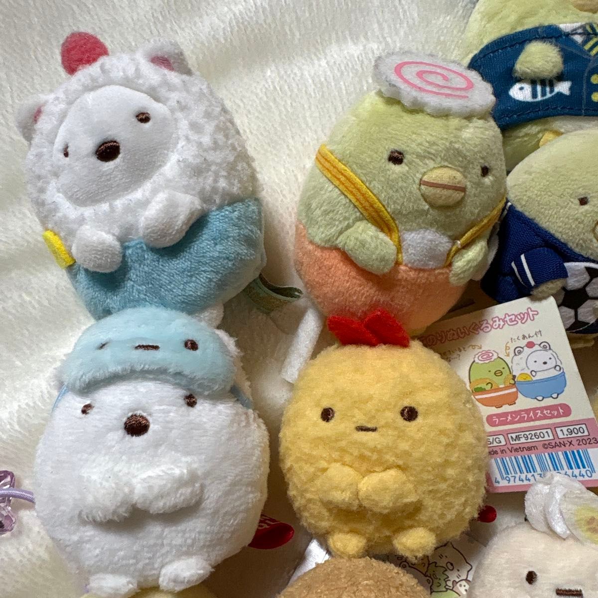すみっコぐらし てのりぬいぐるみ マスコット しろくま ねこ とかげ た
