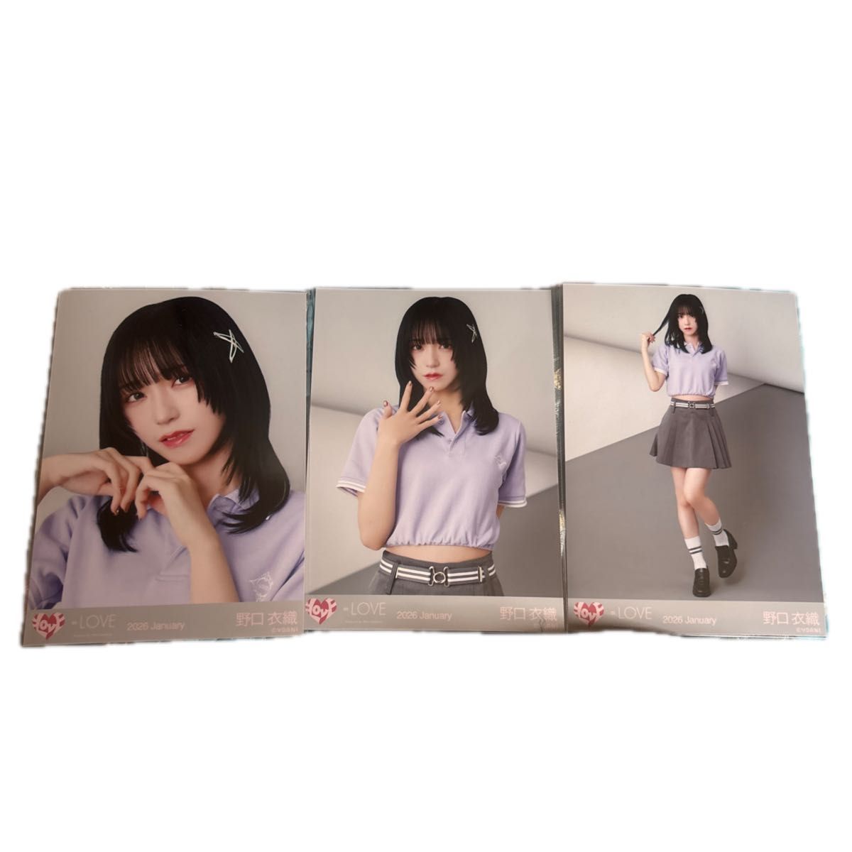 LOVE イコラブ 野口衣織 個別ポロシャツ 生写真 コンプ｜Yahoo!フリマ