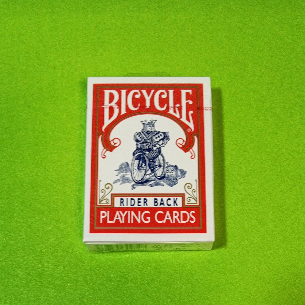 BICYCLE RIDER BACK PLAYING CARDS トランプ 赤 未開封 バイスクル