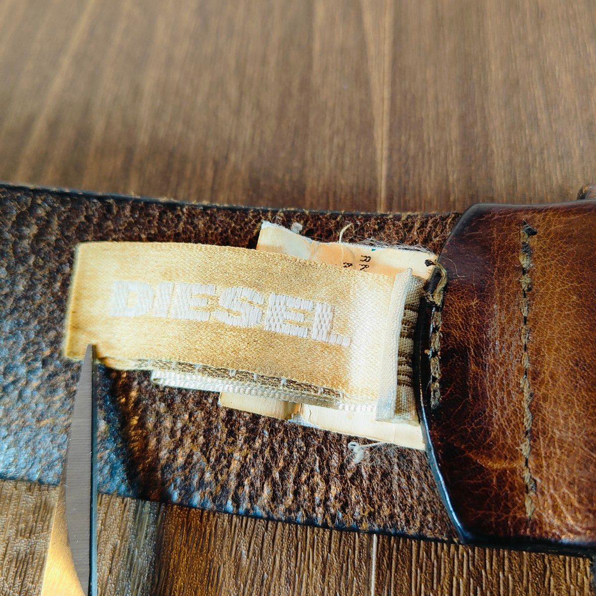 Vintage】DIESEL ディーゼル イタリア製 高級極厚本革ドレスベルト