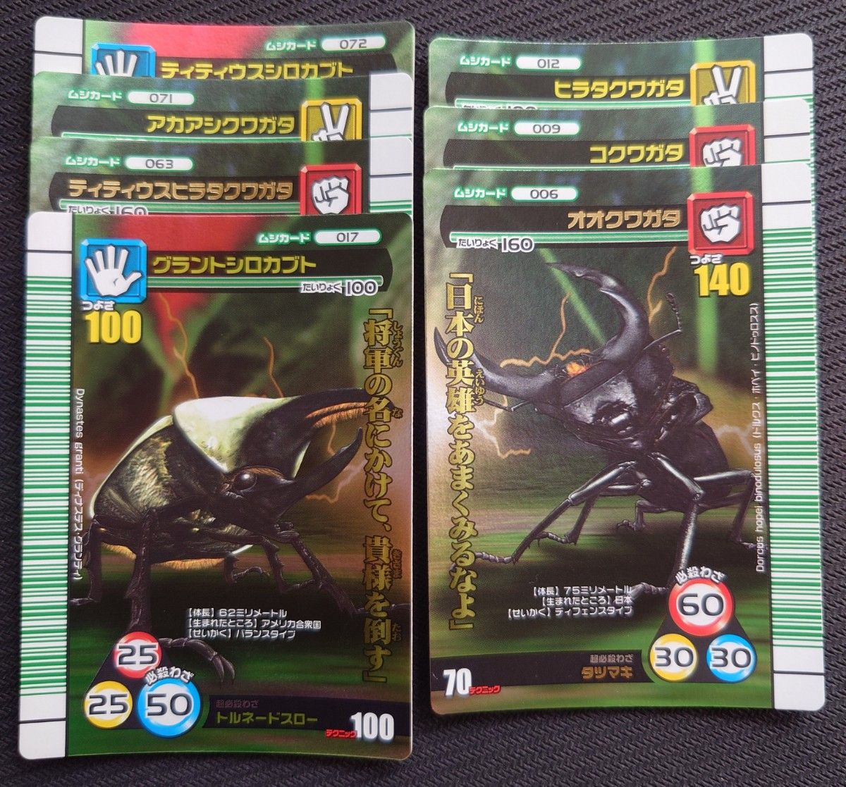 激レア 未使用 甲虫王者ムシキング 2007 夏シャイニング 表Ver