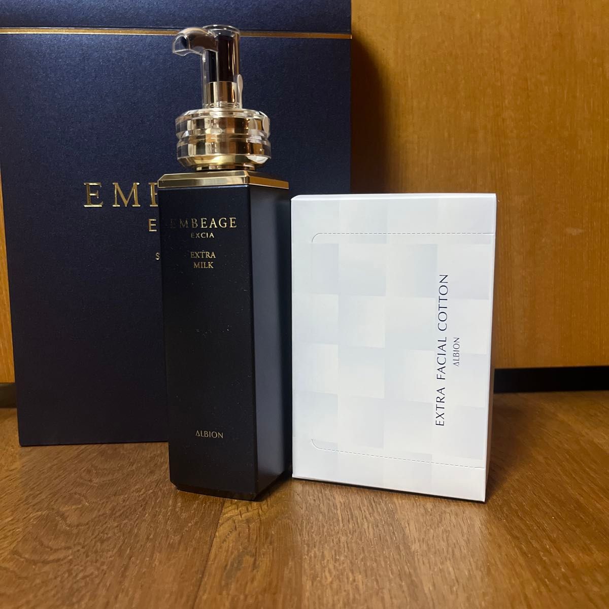 アルビオン アンベアージュ エクストラミルク 200g 乳液 コットン 20枚