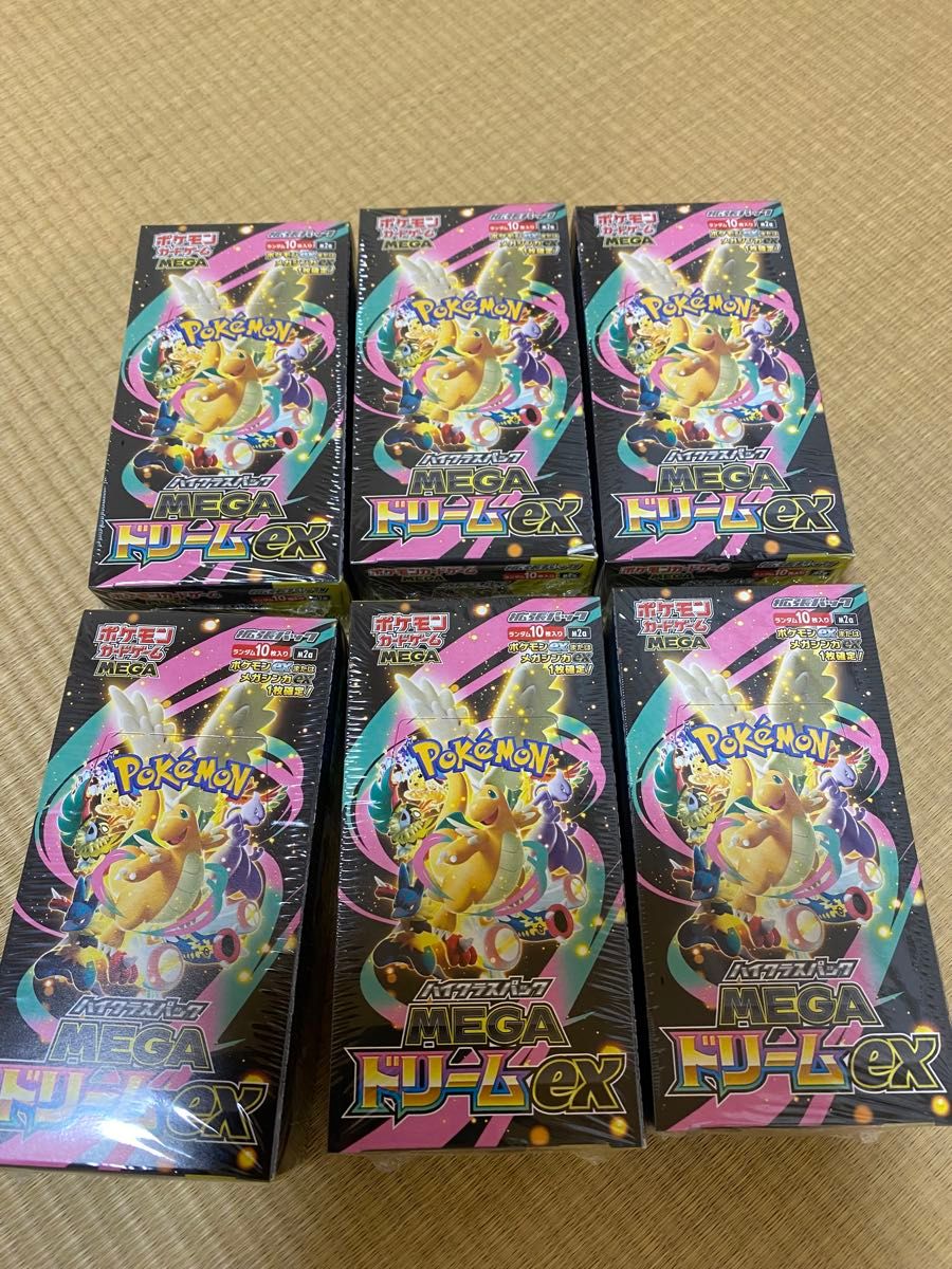 ポケモンカード MEGAドリームex 6box 未開封シュリンク付き｜Yahoo