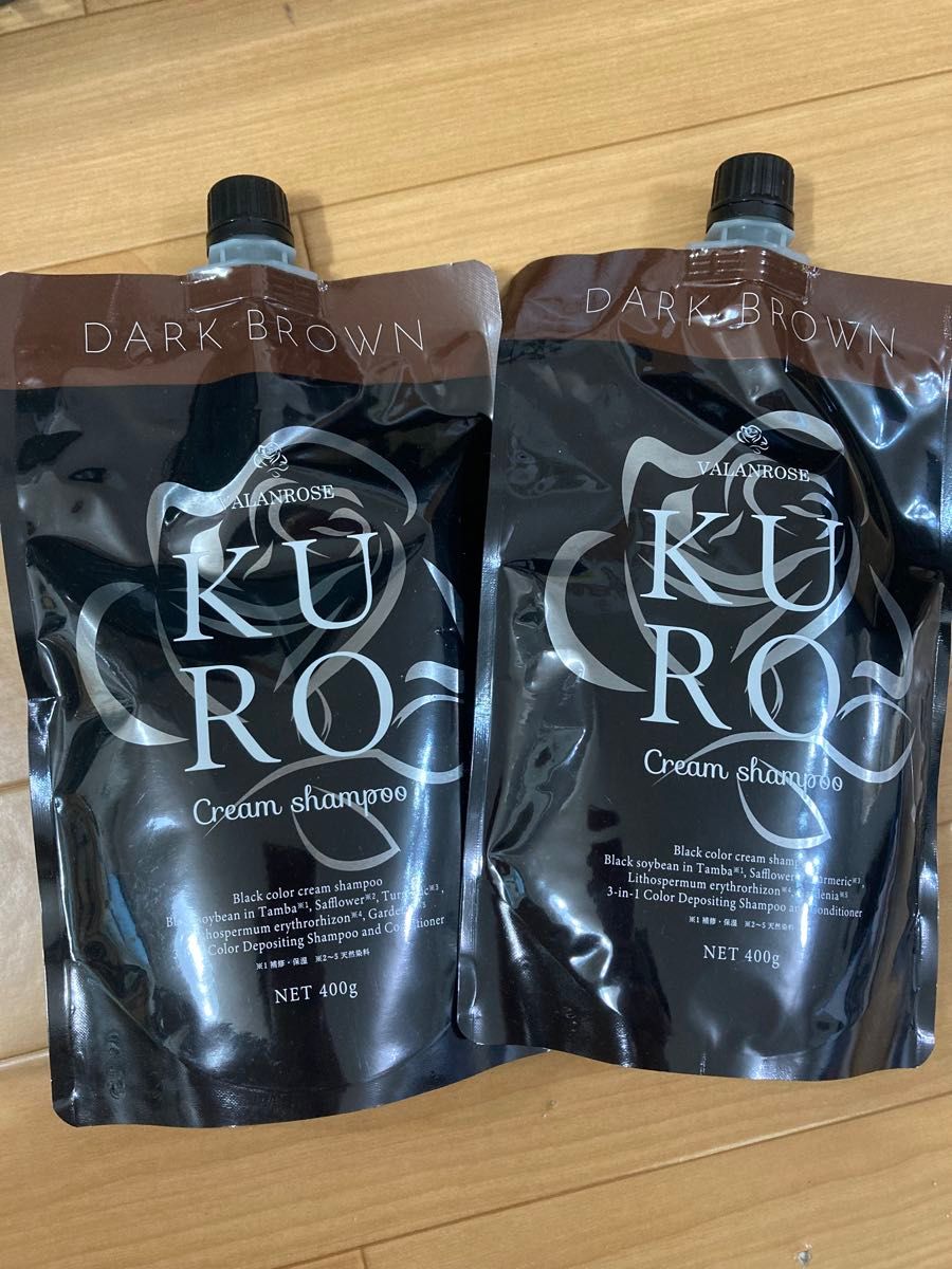 B VALANCE バランローズ KUROクリームシャンプー 400g 白髪染め 2個