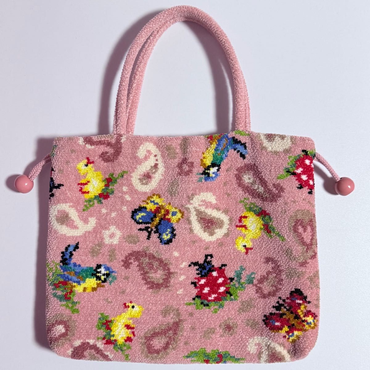 フェイラー ハイジ ペイズリー 手付き巾着 ピンク 完売品｜Yahoo