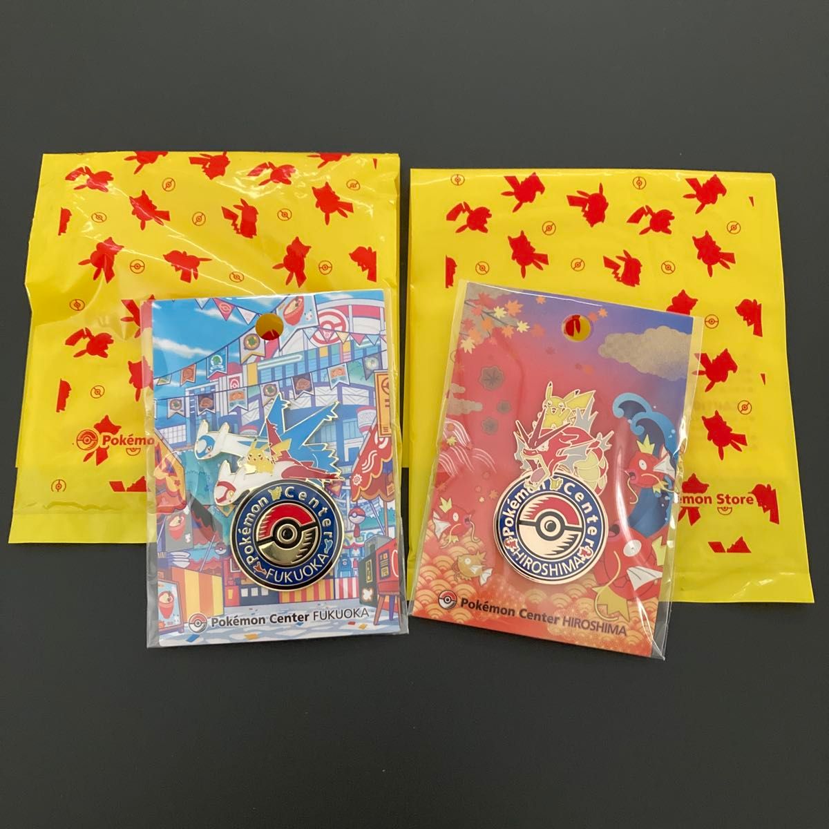 ポケモンセンター ロゴピンズ フクオカ ヒロシマ 2個セット｜Yahoo