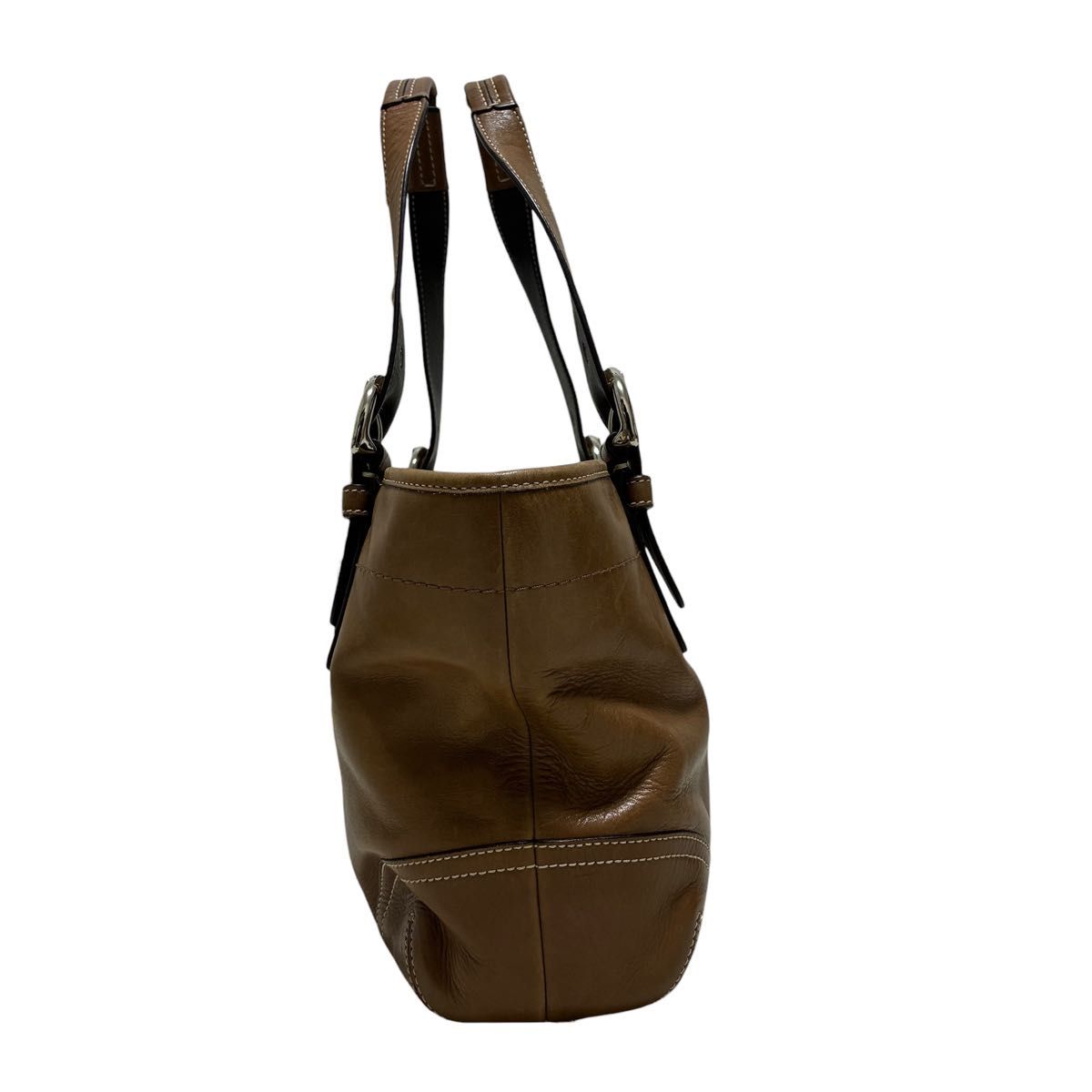 COACH コーチ 9544 レザー トートバッグ 本革 ブラウン｜Yahoo!フリマ