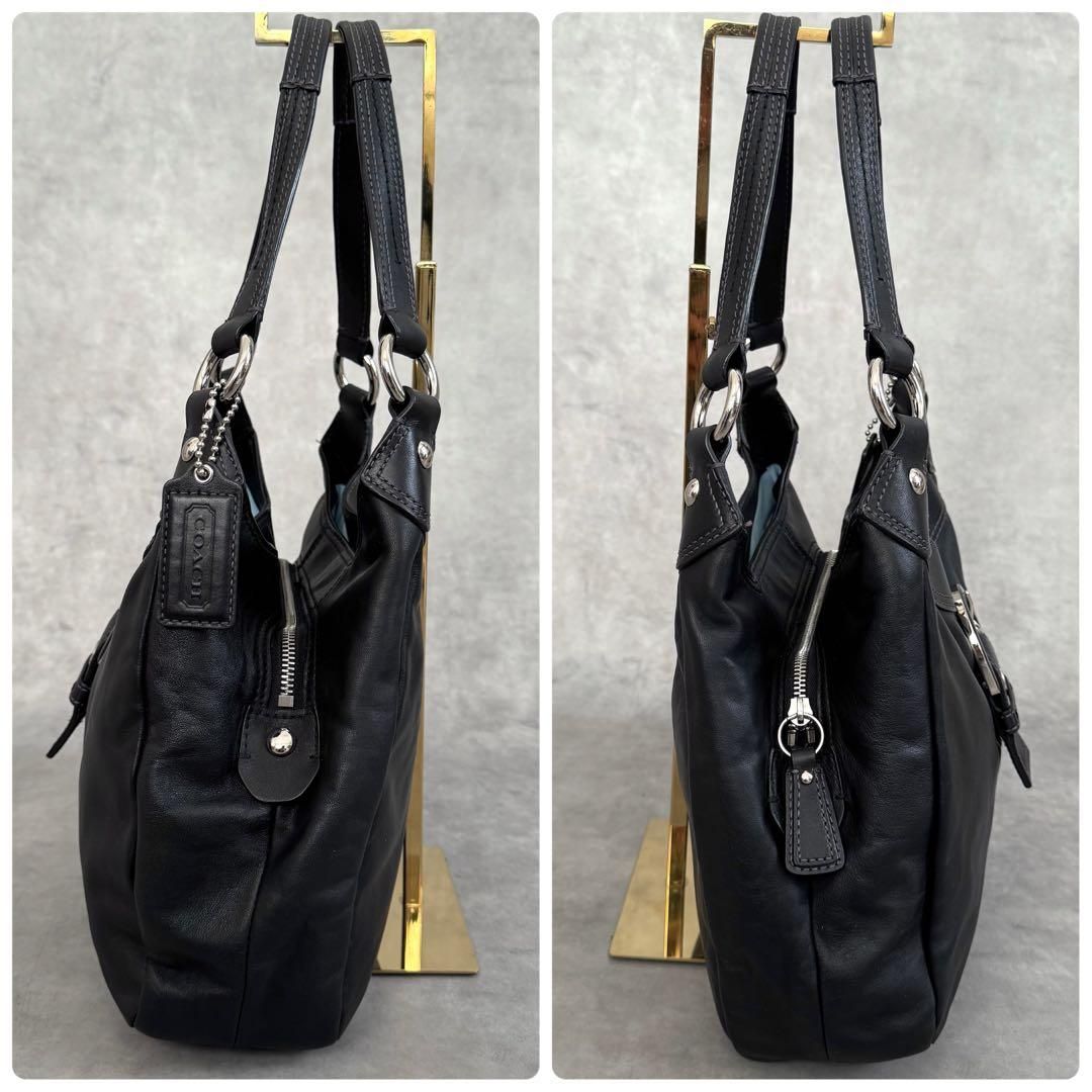 COACH SOHO HOBO Leather Bag Black Y2K コーチ ソーホー ホーボー