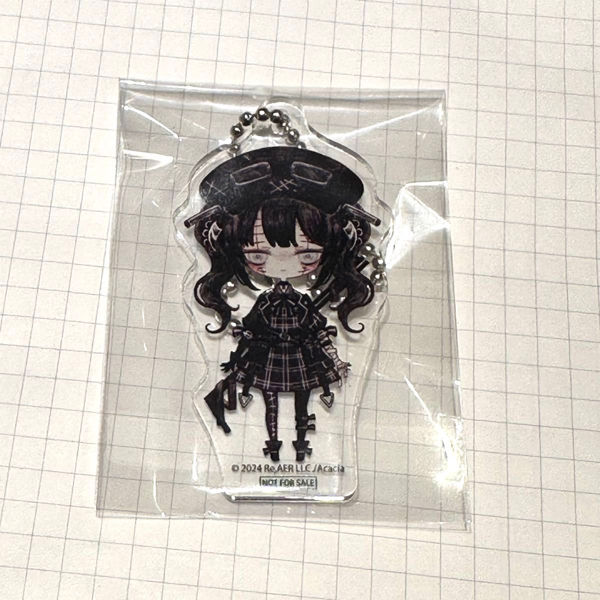 魔法少女ノ魔女裁判 まのさば 購入特典 アクリルキーチェーン 黒別