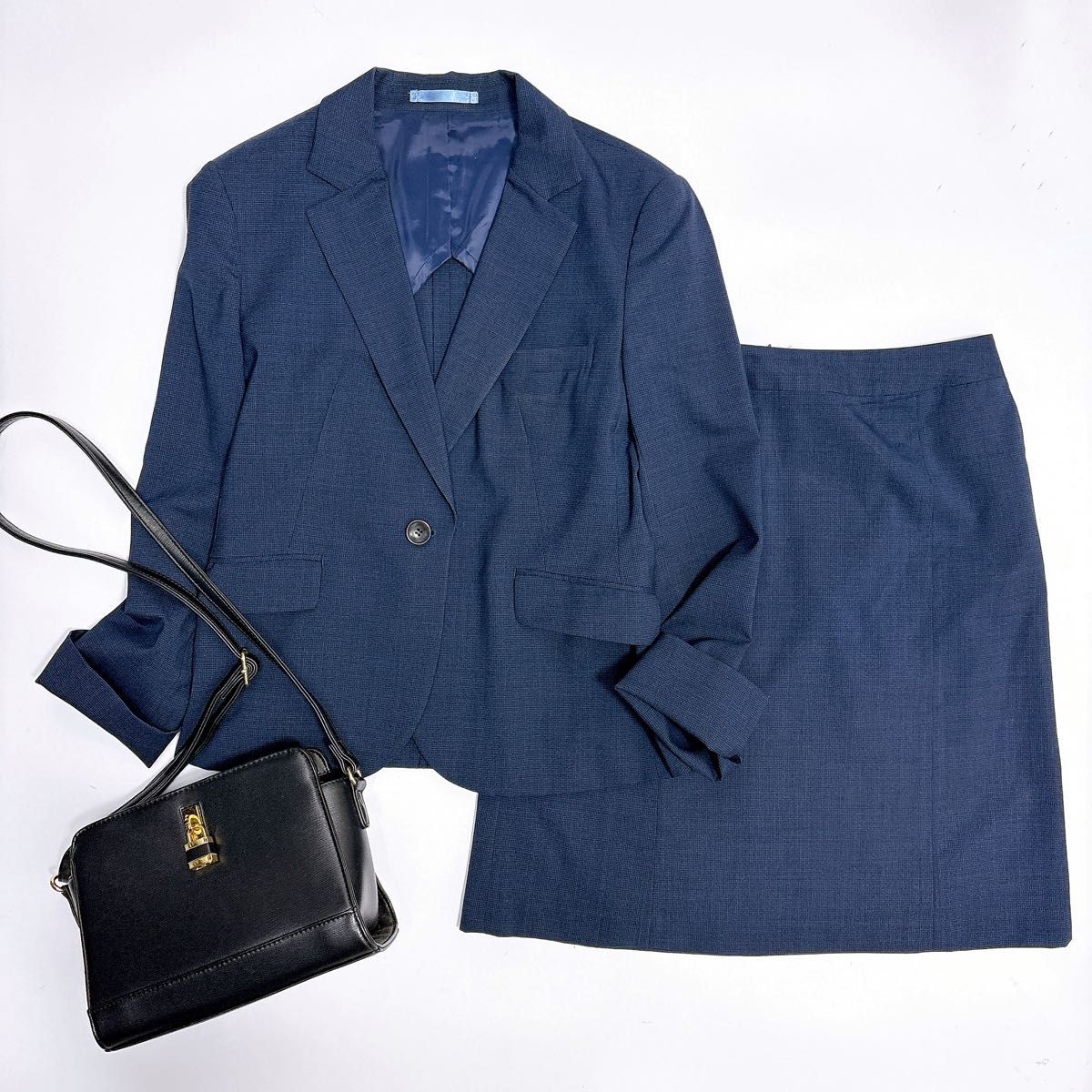 AOKI レミュー LES MUES ジャケット スカート スーツ セットアップ L