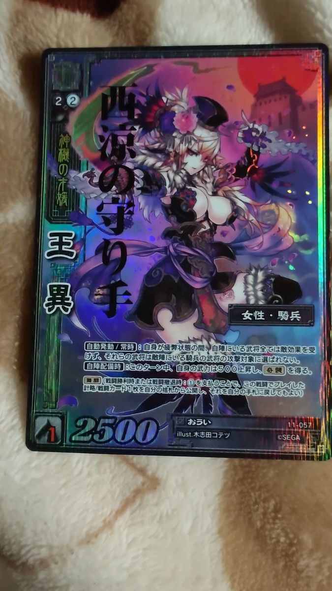 CTR袁姫 超天下無双レア 三国志大戦TCG あおじ 11-069 戦国大戦 英傑