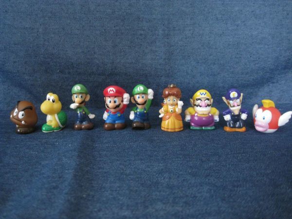 Yahoo!オークション - スーパーマリオ 指人形 9体セット