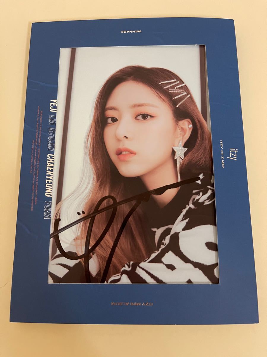 ITZY ユナ voltage チェキ タワレコ サイン入り ITZY ユナ サイン入り