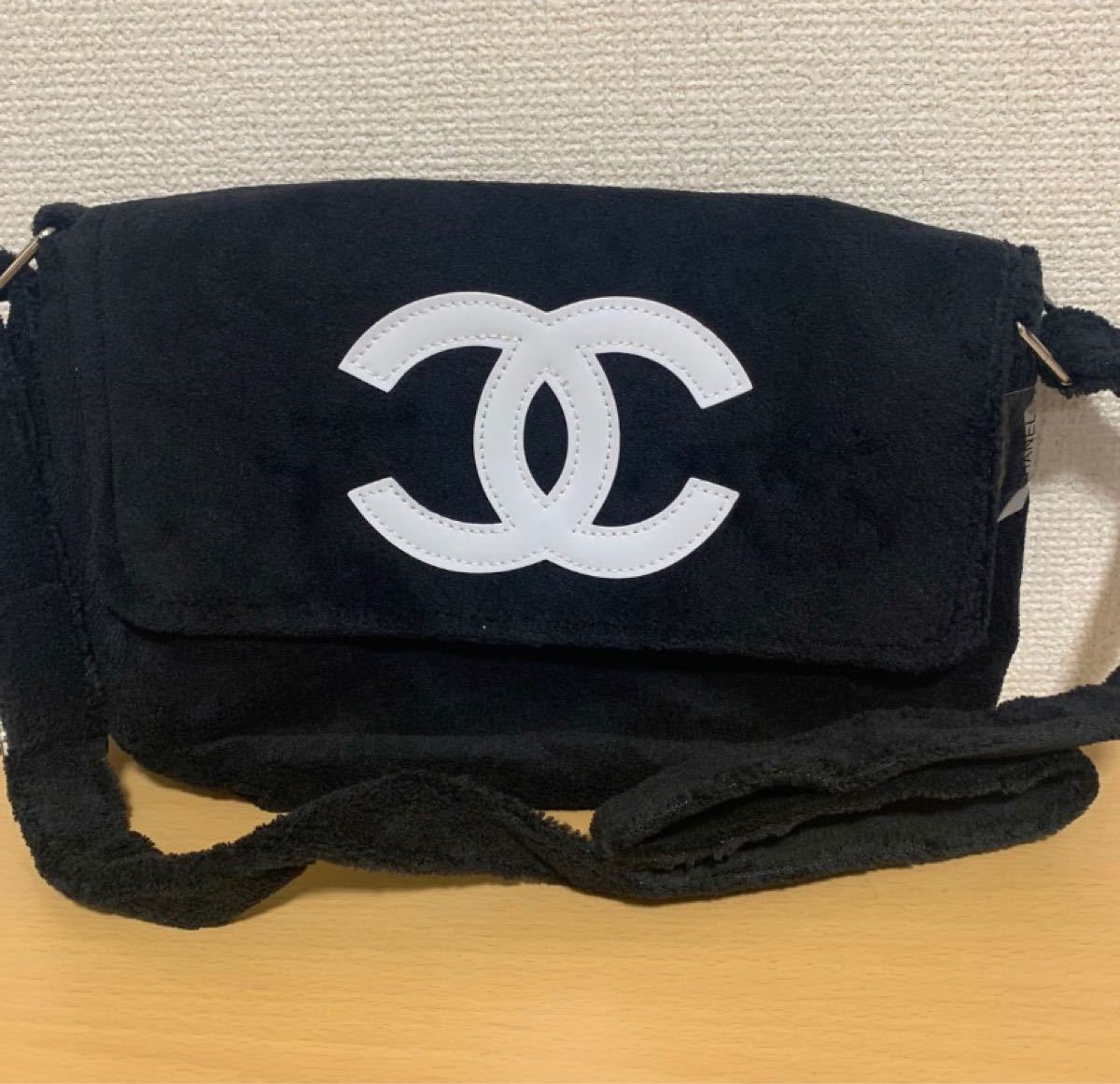 新品未使用 CHANELノベルティ ふわふわショルダーバック【ブラック