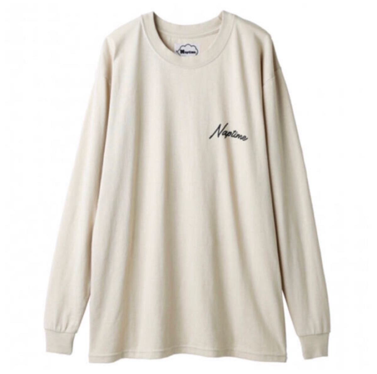 未使用タグ付き】naptime フォトプリント LONG T-SHIRTS BEIGE （S