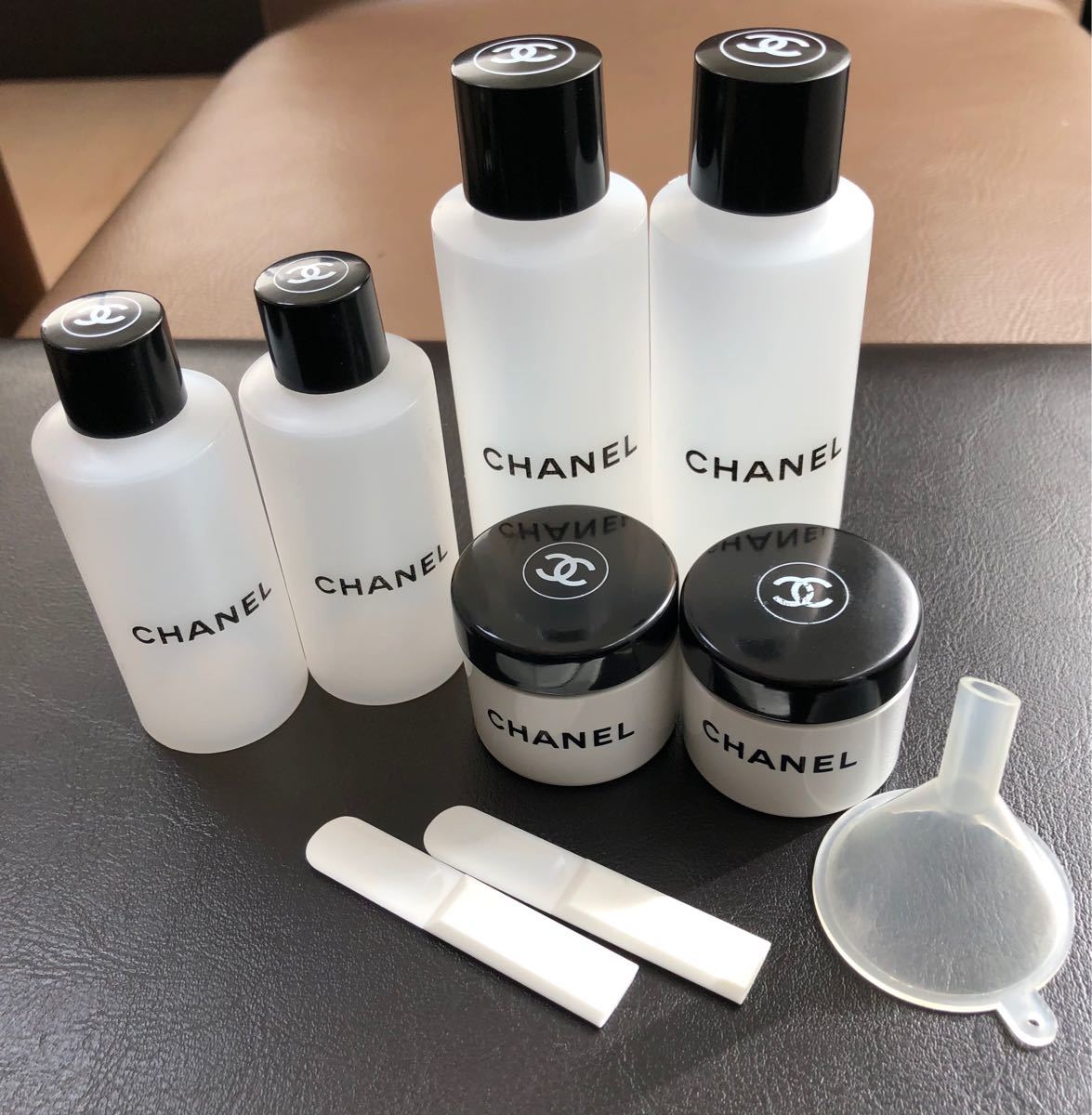 CHANEL シャネル 詰替容器セット 化粧水ボトル クリームケース
