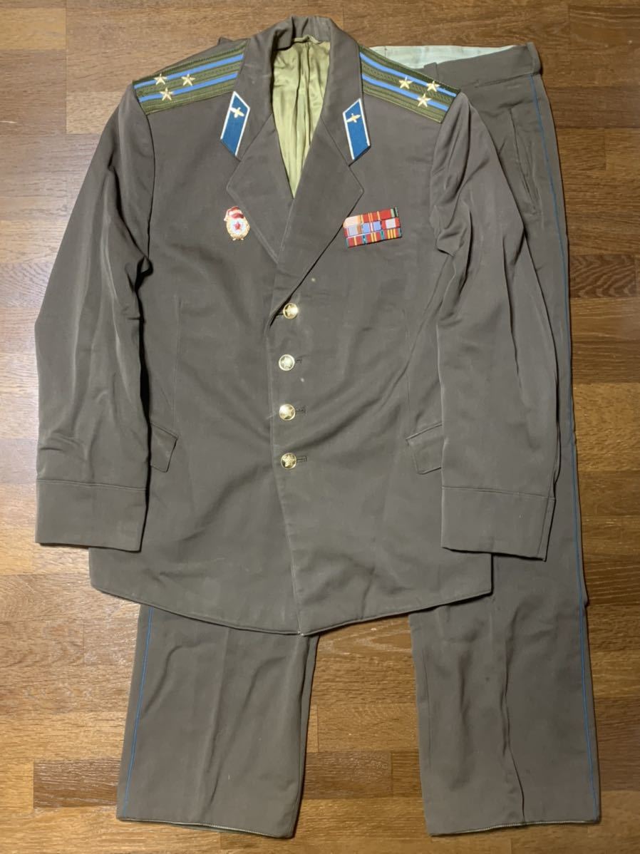 Yahoo!オークション - ソ連軍 M69 空軍 航空兵科 大佐 常勤用 ジャケッ