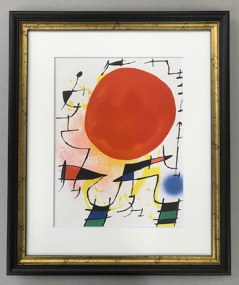 リトグラフ J.MIRO 1975 ミロの庭 版上サイン リトグラフ J.MIRO 1975