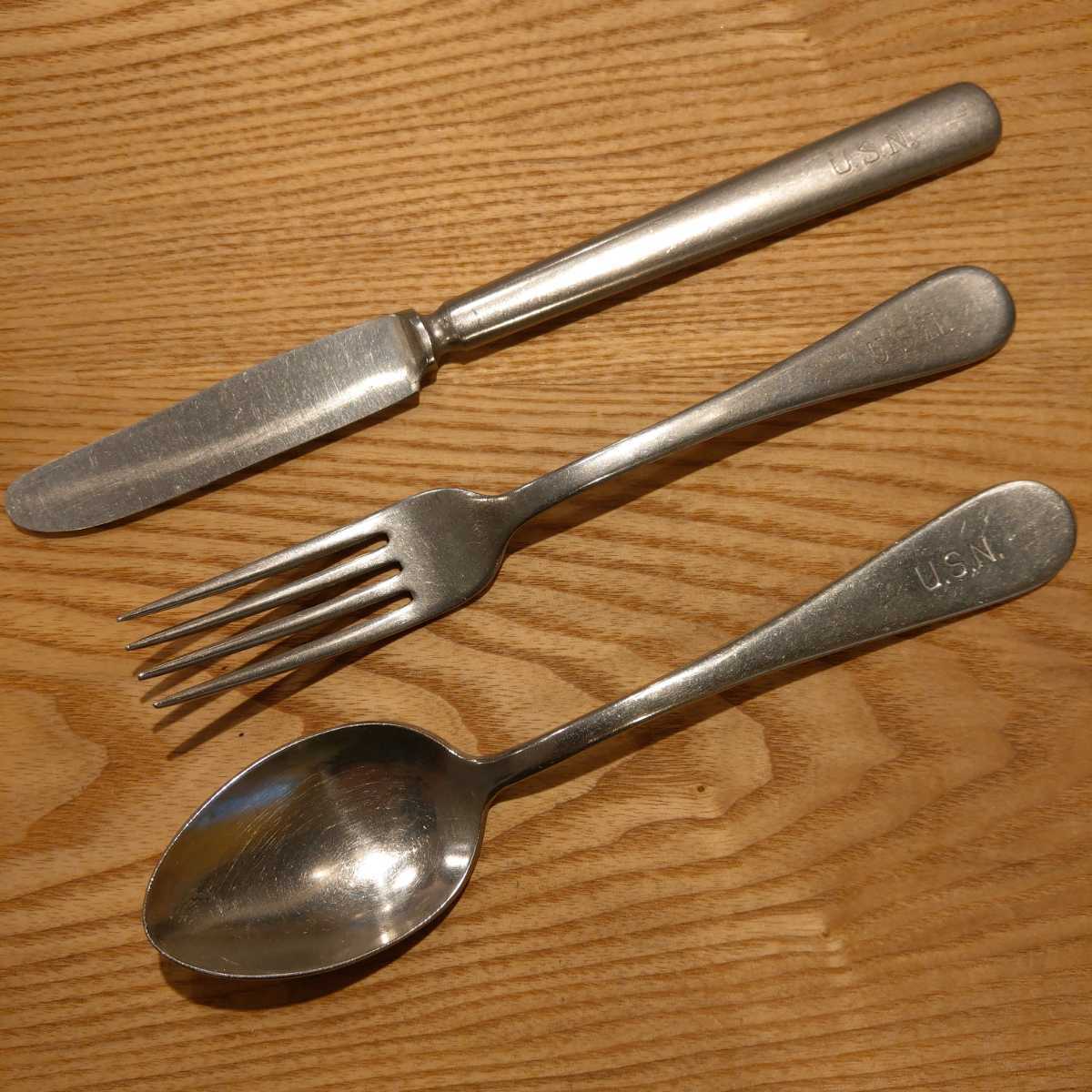 米軍実物 Vintage U S N カトラリーセット② メスキットユテンシル