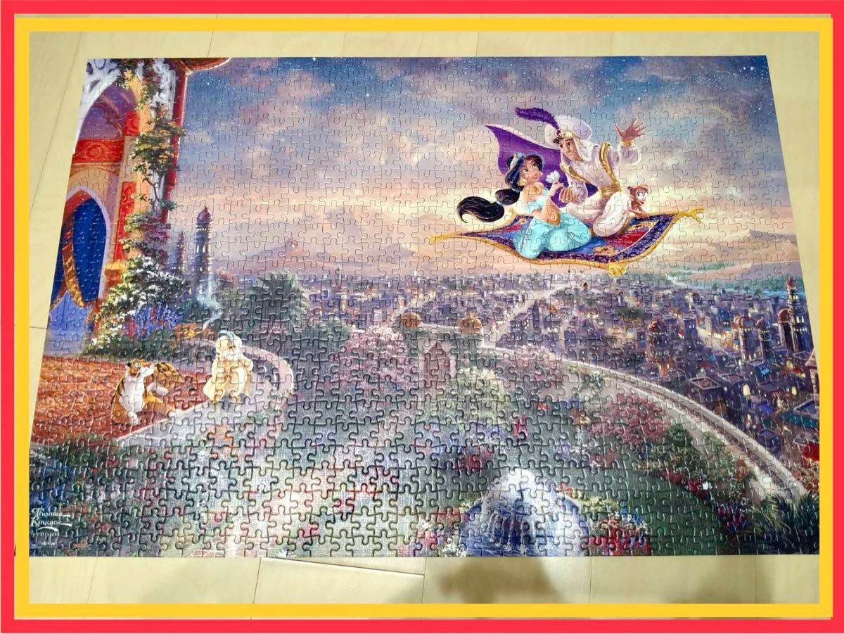 ディズニー アラジン パズル 完成品 サンプル品 1000ピース｜Yahoo
