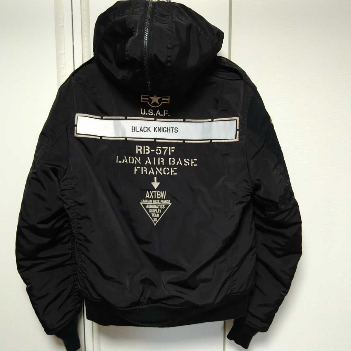 AVIREX/美品メンズM/N-2Bフライトジャケット/BLACKNIGHTS/ブラック