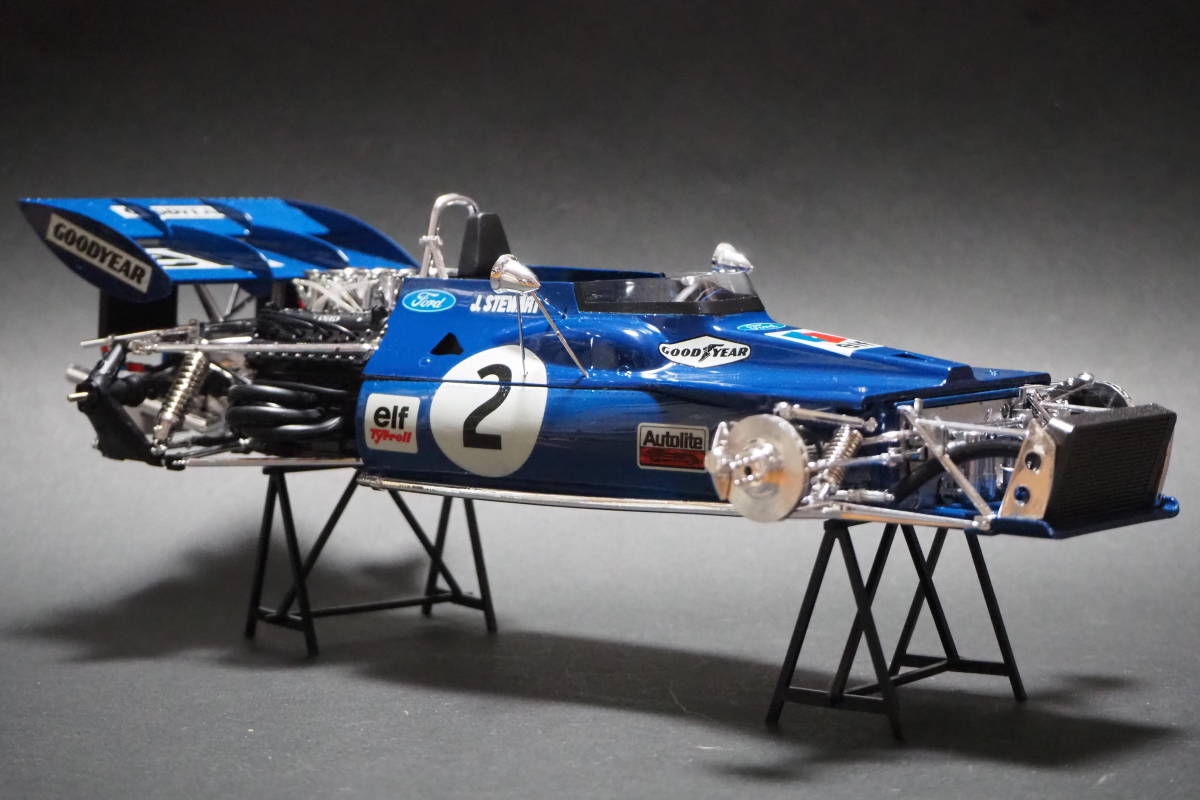 Yahoo!オークション - タミヤ 1/12 タイレル 003 フォード F1 改修塗装