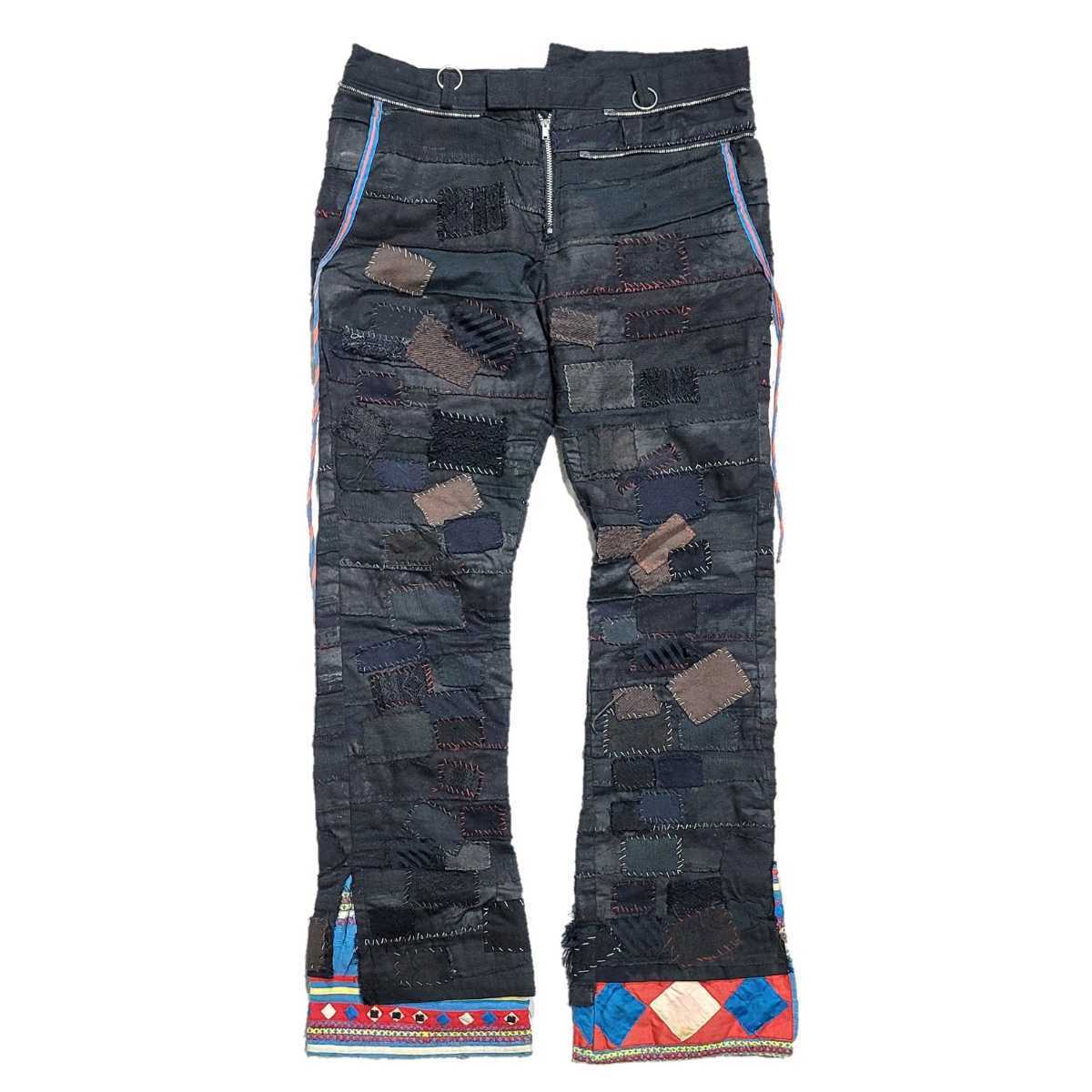 Yahoo!オークション - 2003ss undercover SCAB PATCHWORK PANTS アンダ
