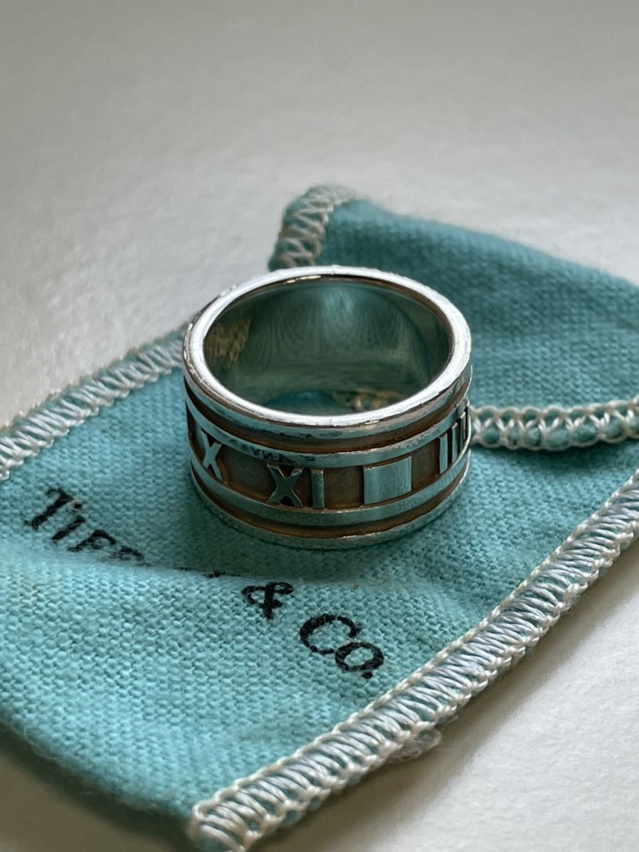 ヴィンテージ ティファニー JP18号 アトラス ワイドリング シルバー925