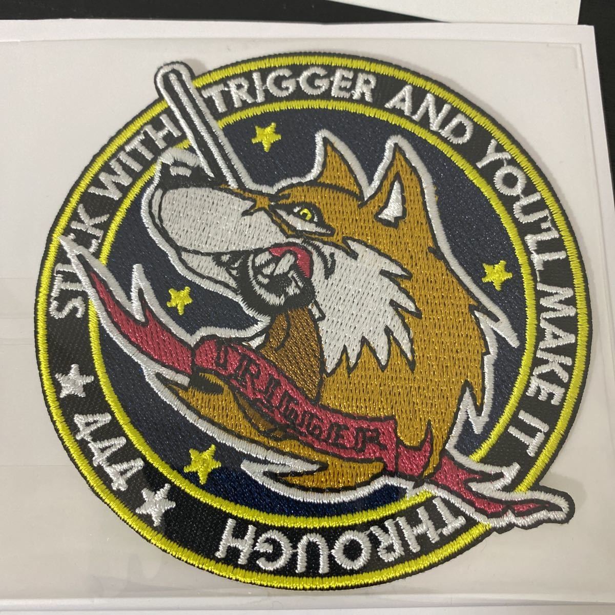 新品 エースコンバット7 特典 刺繍ワッペン【トリガー】＆ステッカー