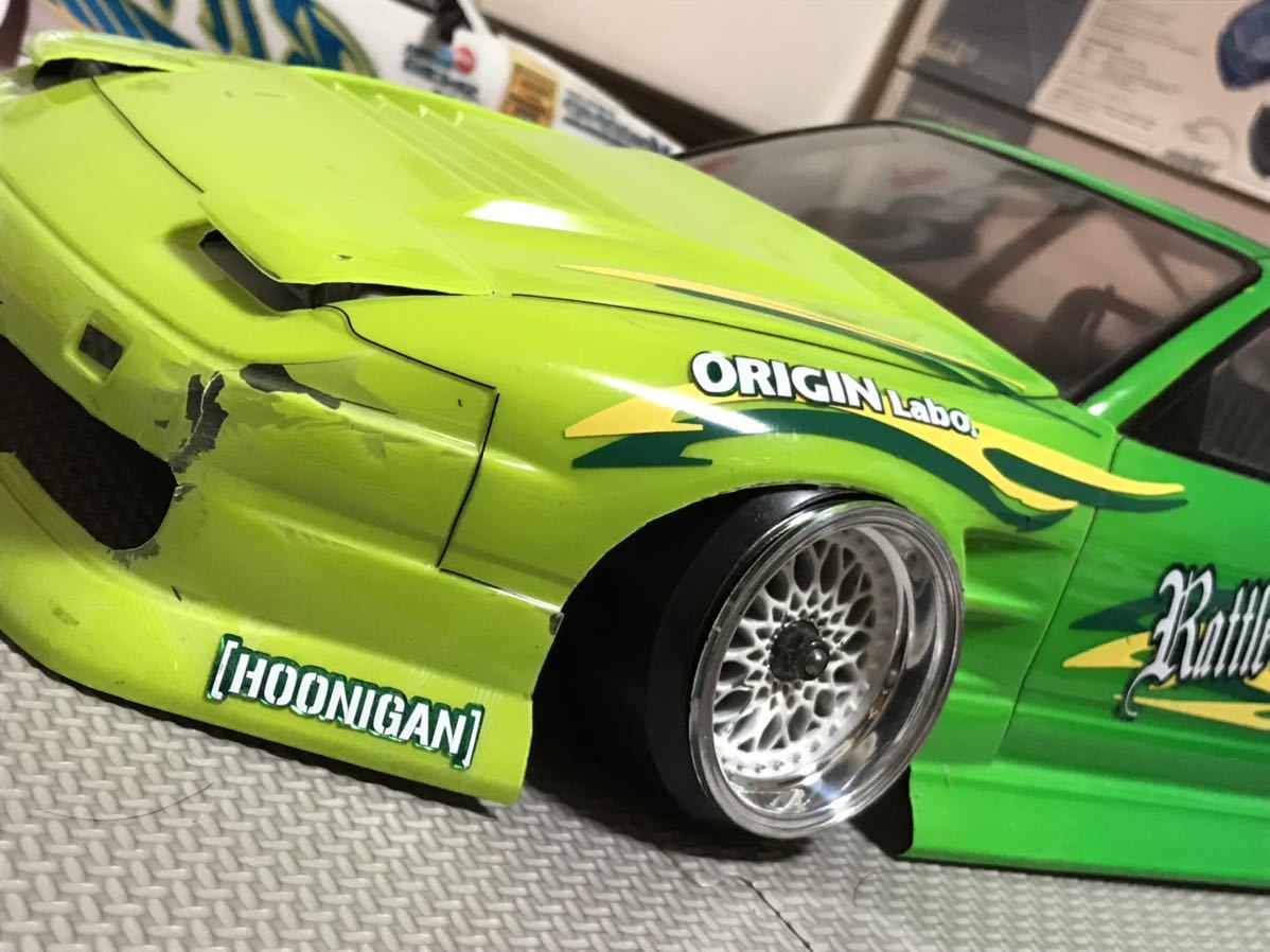 送料無料 1/10 日産 180SX BNスポーツ ドリフト ラジコン ボディ